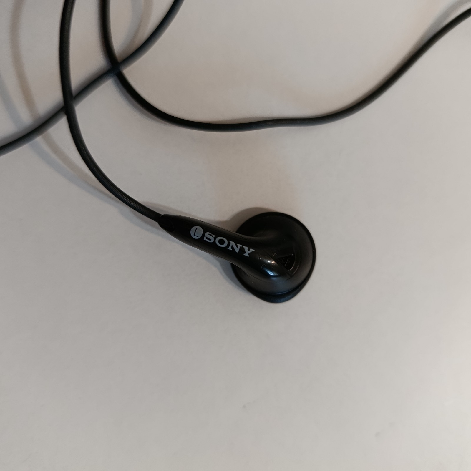 Sony MDR-E808 Earphones Black Jack 3.5mm Vintage Used