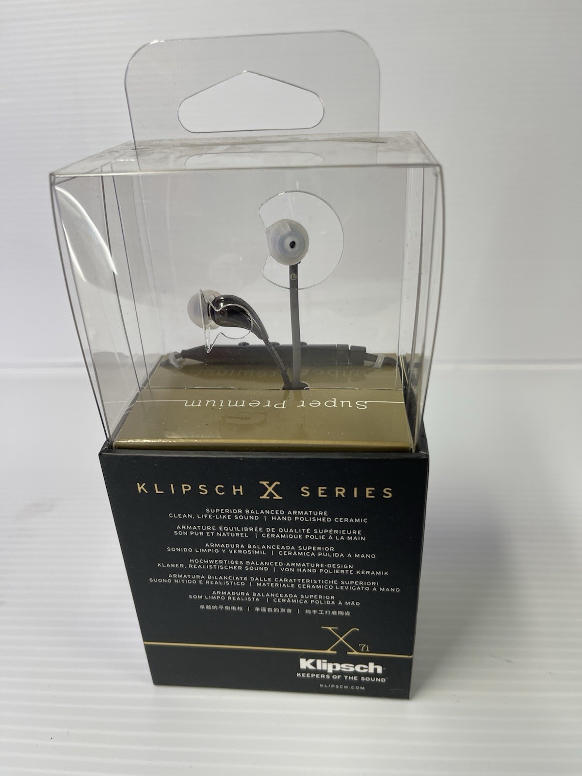 Klipsch Image X7i In -ear headphones with in-line remote and microphone (Black)