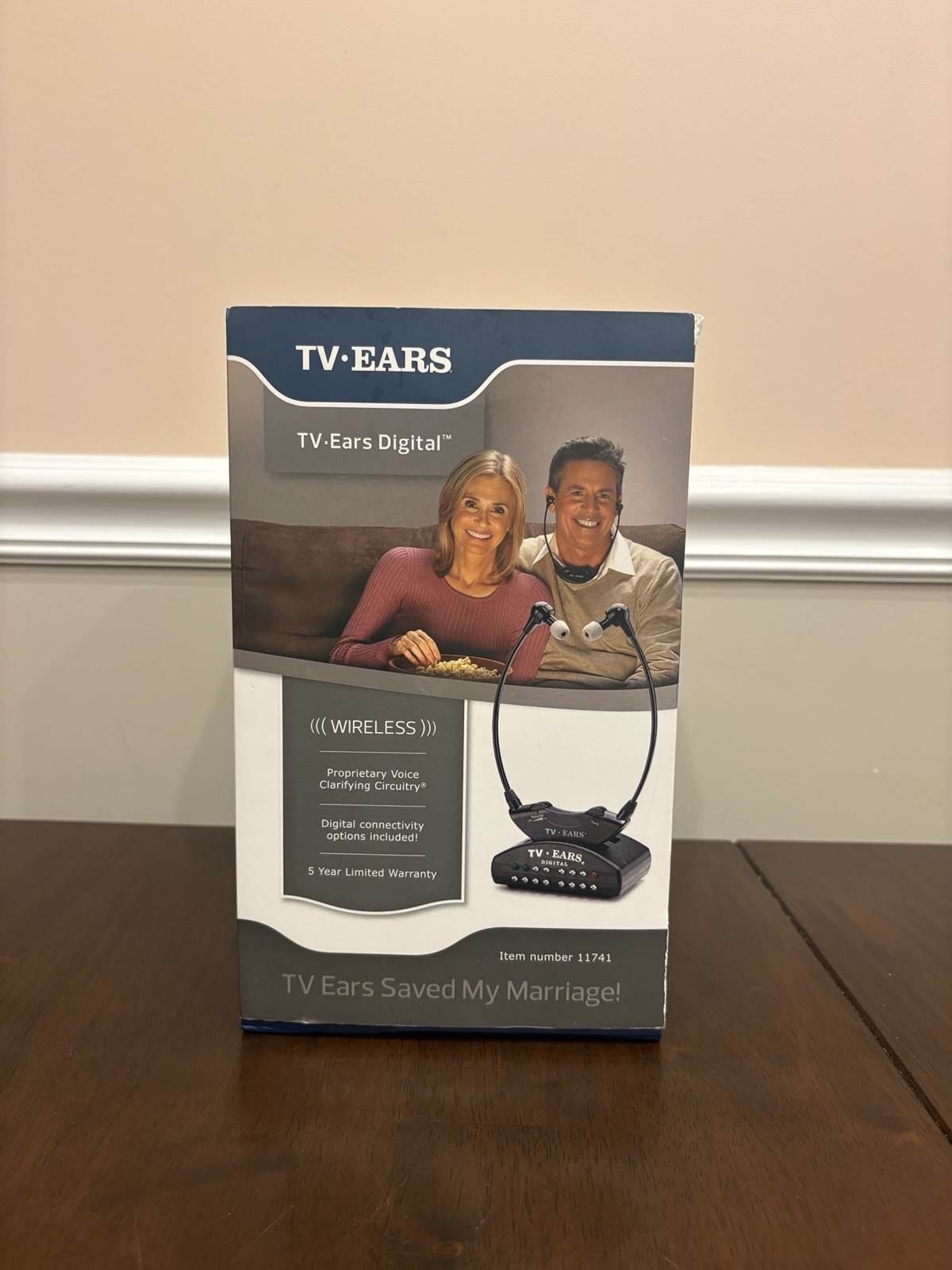 TV Ears 11741 Version 5.0 In-Ear Digital Wireless Hearing System – Black