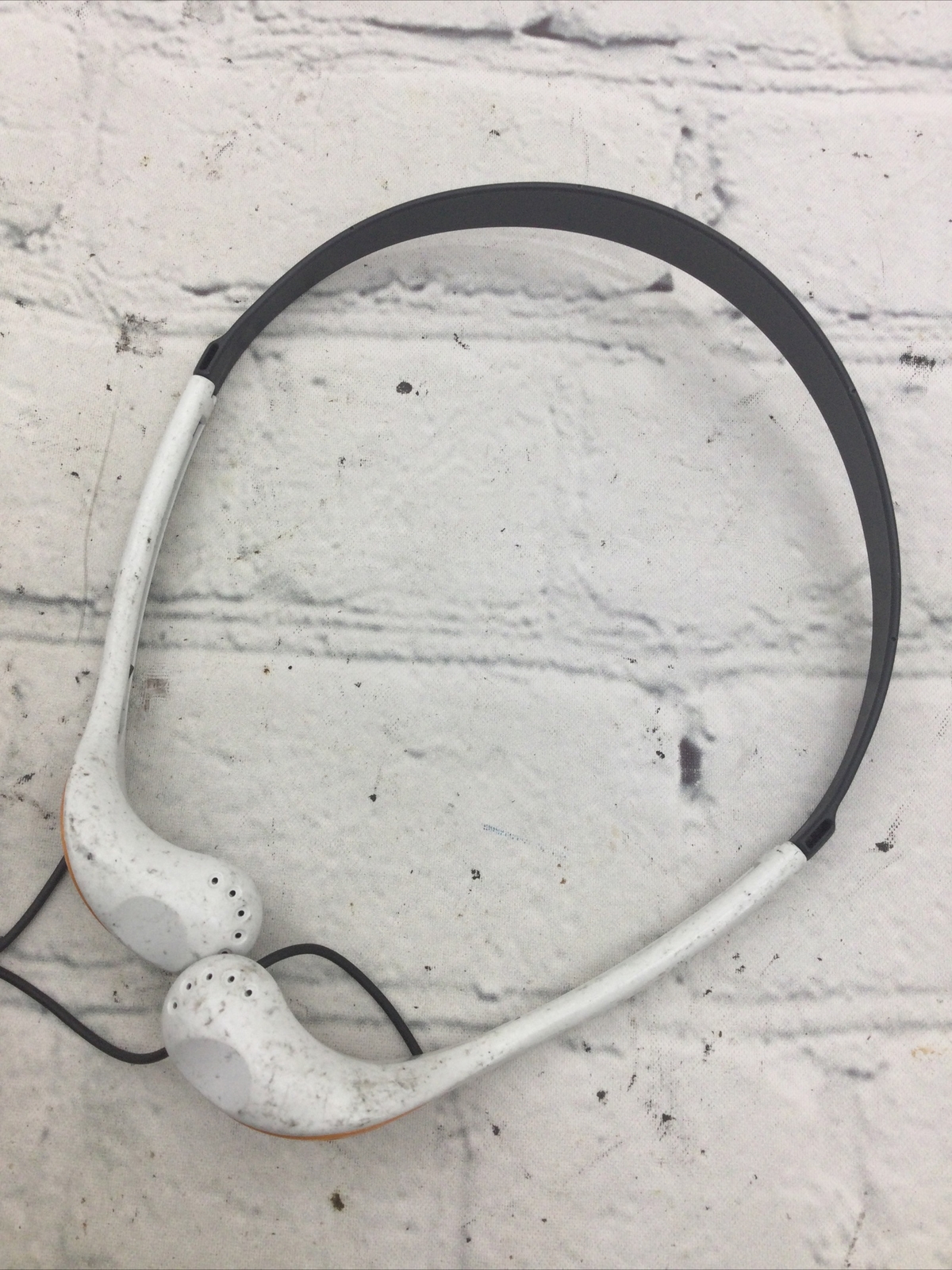 Sony MDR W014 Sports Walkman White Orange In Ear Headphones