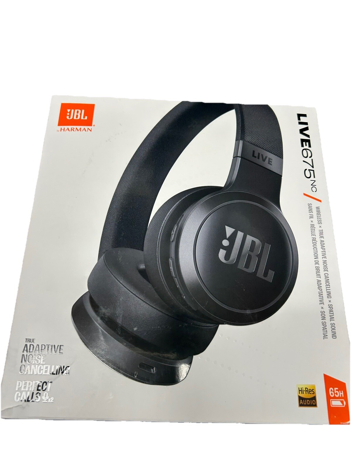 JBL by Harman Live 675NC Wireless True Adaptive Noise Cancelling Headphones