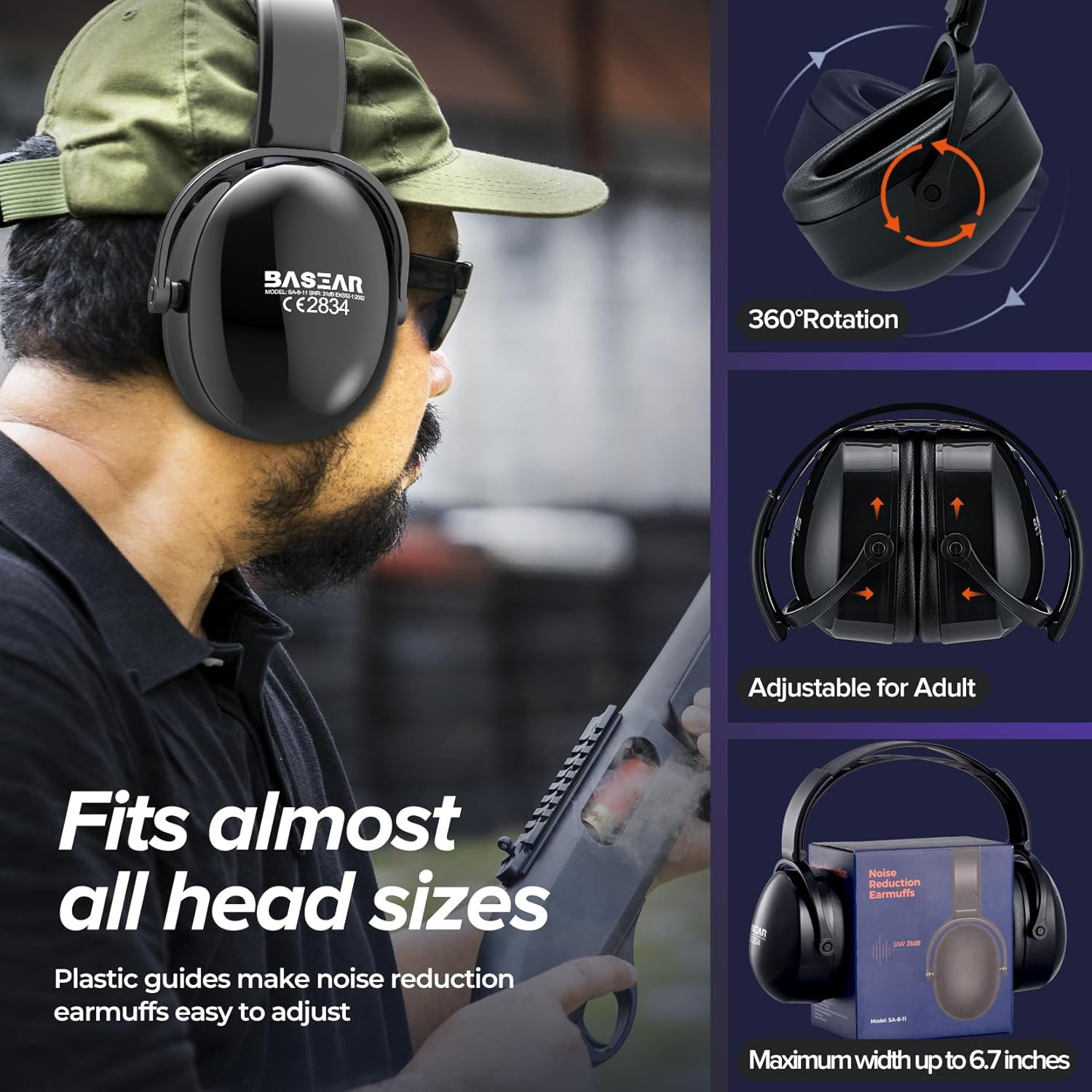 Ear Protection Headphones for Adults Kids, NoiseCancelling Headphones for Autism