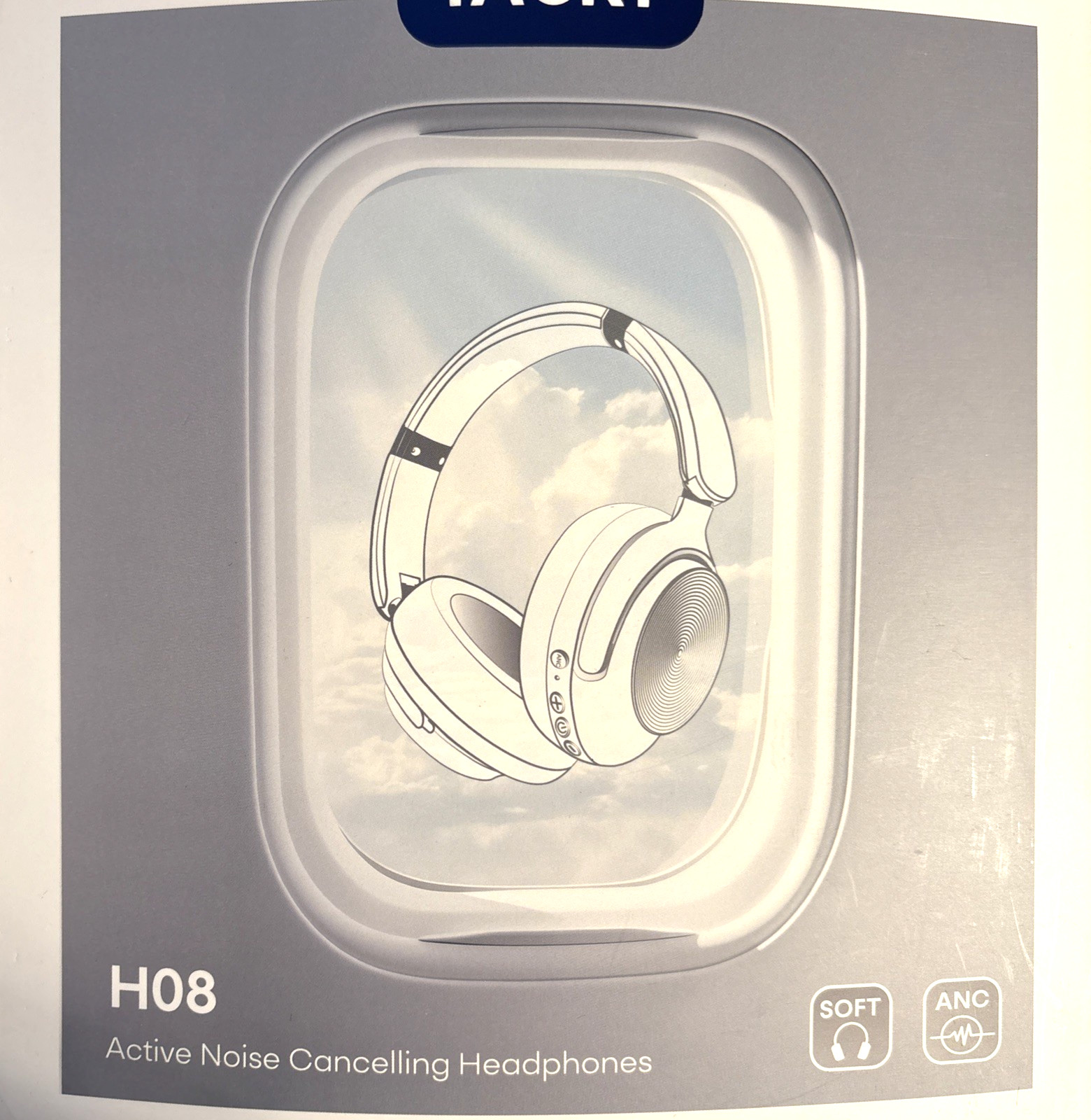 TAGRY Hybrid Active Noise Cancelling Headphones H08 Playtime Wireless Over Ear