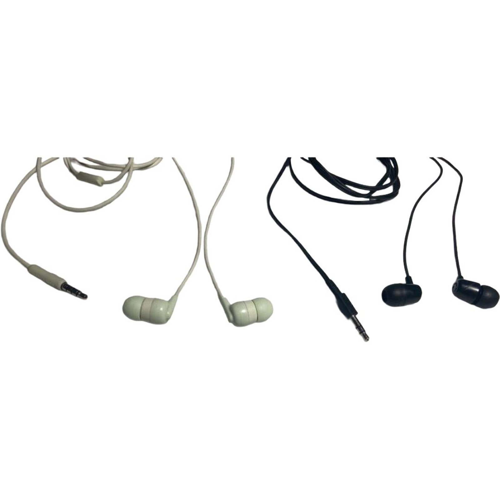 Skullcandy Wired Earphones JIB2 & S21MY-M686 Lot of 2 Green & Black Preowned OEM