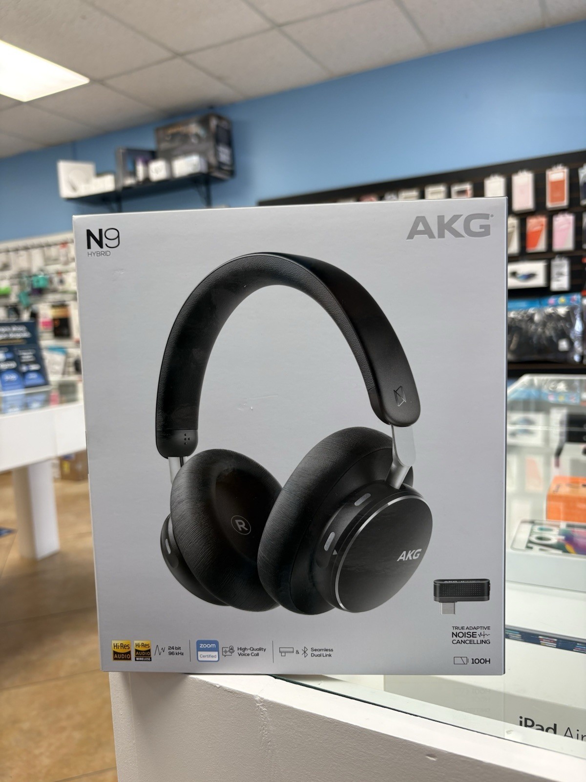 AKG N9 HYBRID True Adaptive Noise Cancelling Wireless Headphones 100H New Sealed