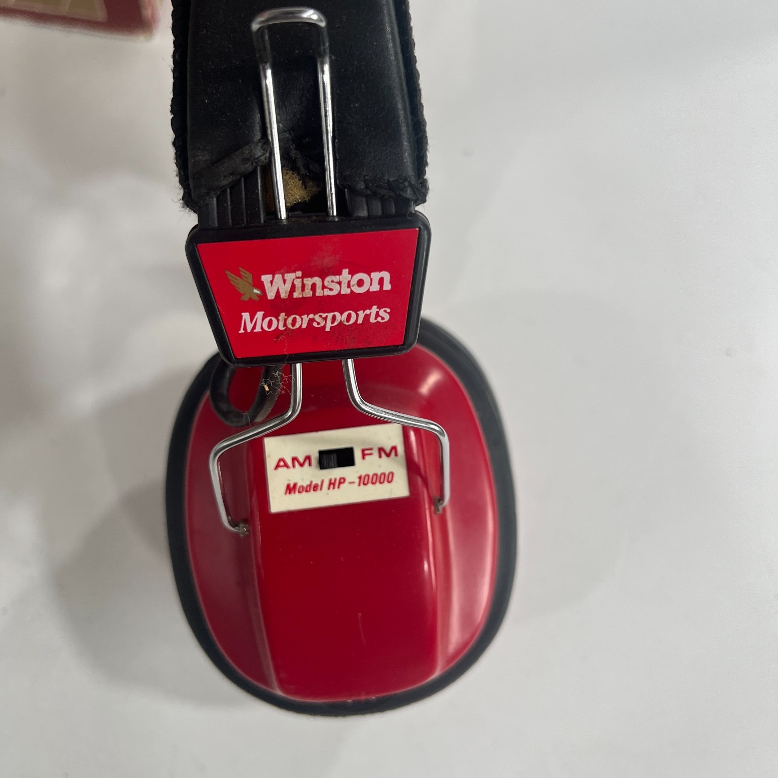 VINTAGE WINSTON MOTORSPORTS AM-FM OVER THE EAR HEADPHONES 60’S 70’s NOS NEW