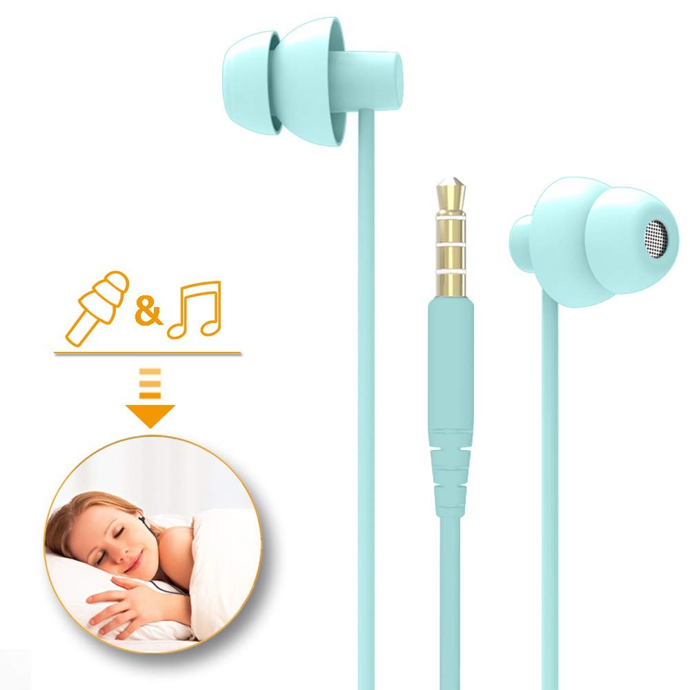 Ururtm Sleep Soundproof Earbuds Headphones, 1 Count (Pack of 1), Light Green