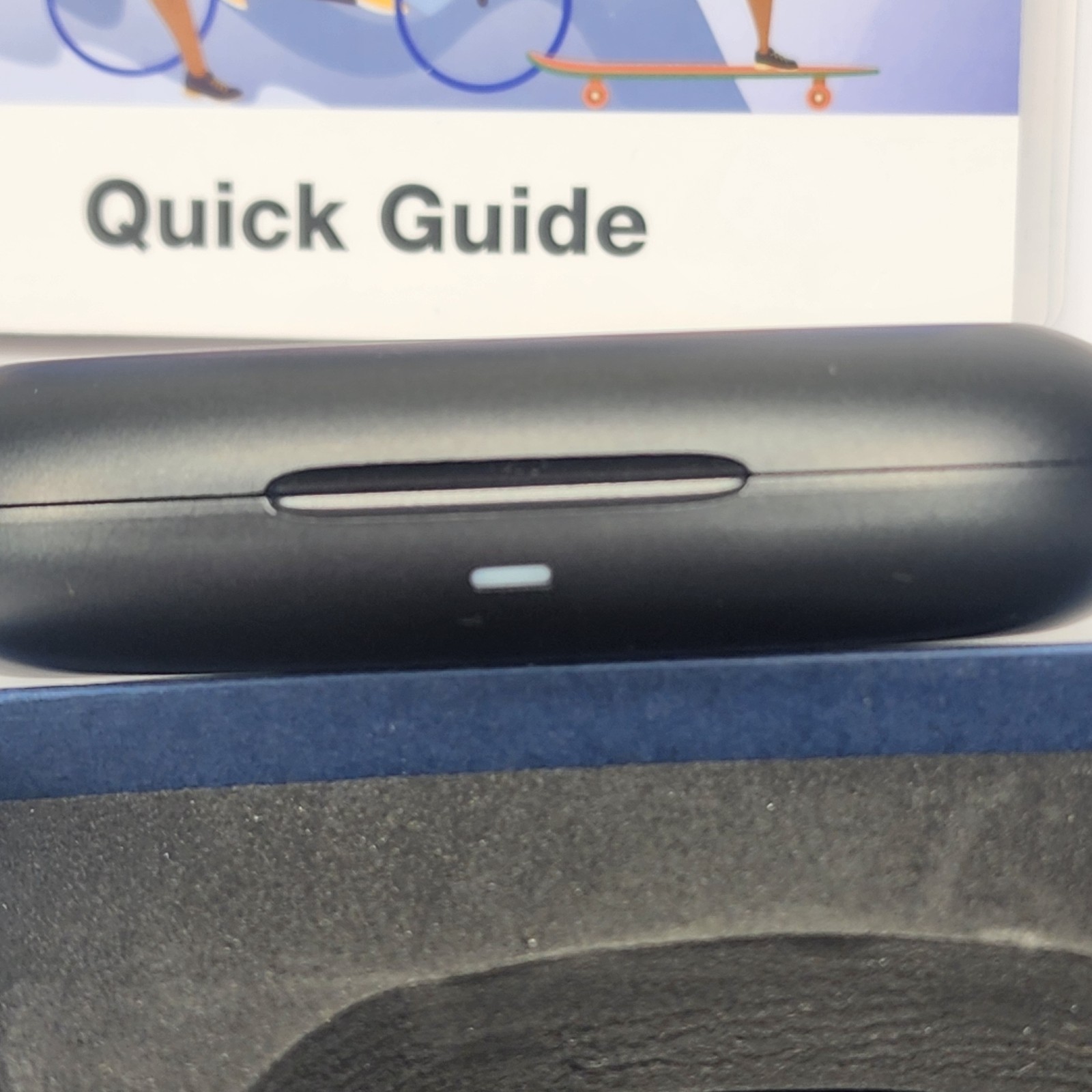 DEMICEA True Wireless Open-Ear Bone Conduction Earphones Charging Case Black