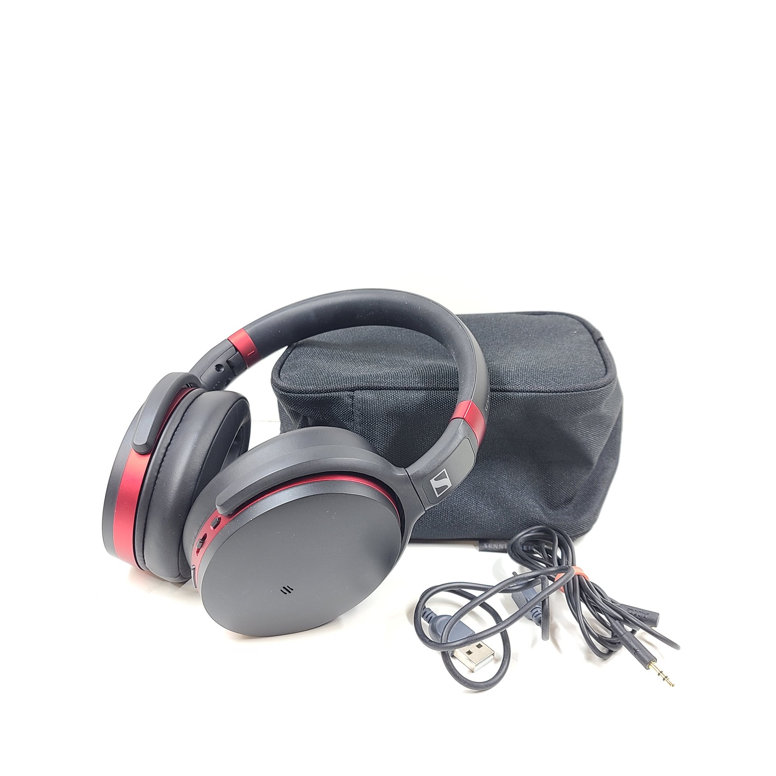 Sennheiser HD 458BT Active NC Bluetooth Wireless Headphones – Black/Red Grade A