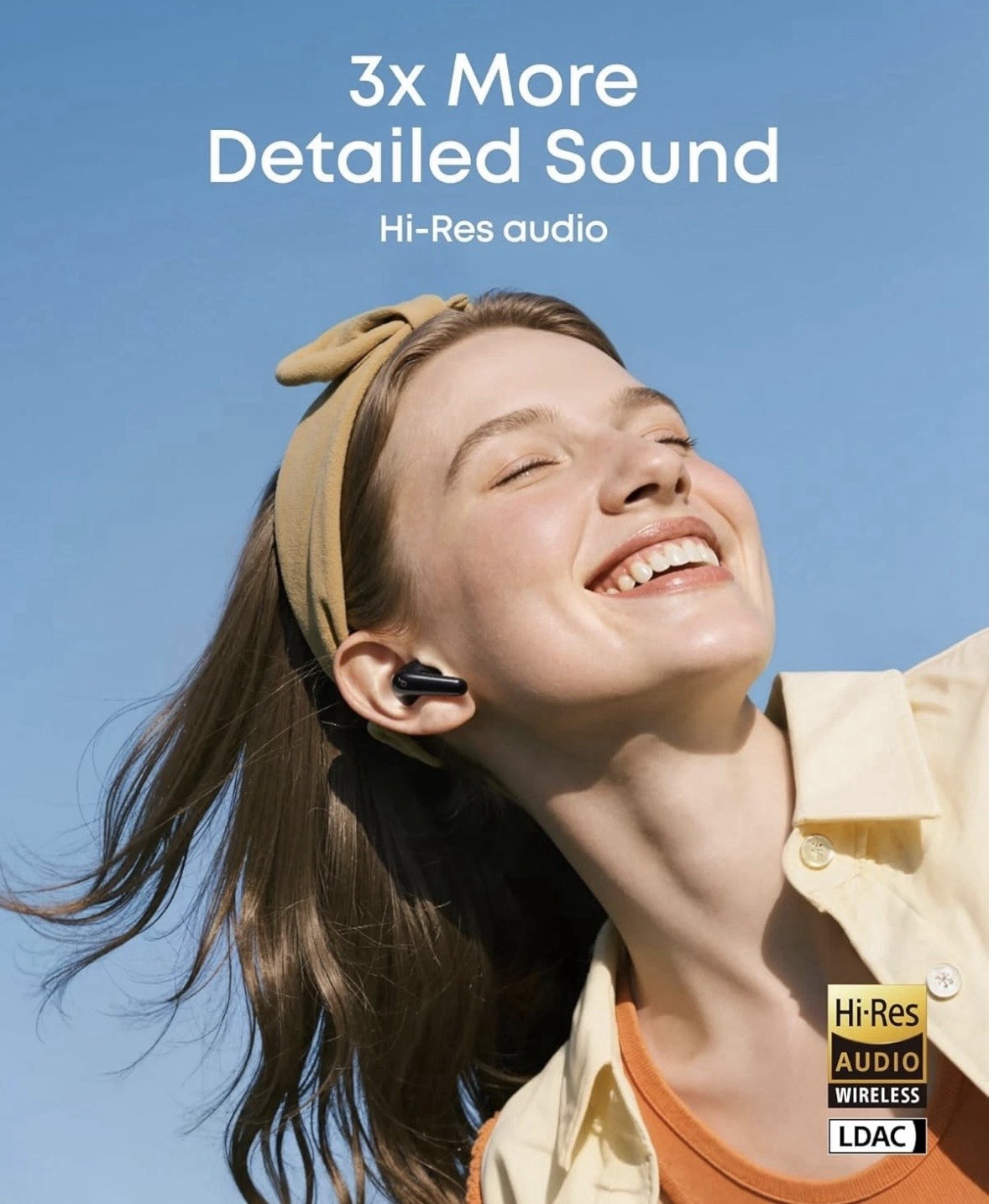 soundcore Wireless Earbuds Black ANC Hi-Res Audio AI Translation Bluetooth