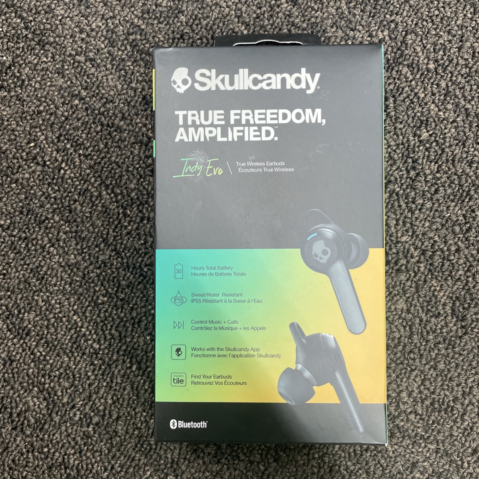 Skullcandy Indy Evo True Wireless Bluetooth Headphones Black (S2IVW-N740)