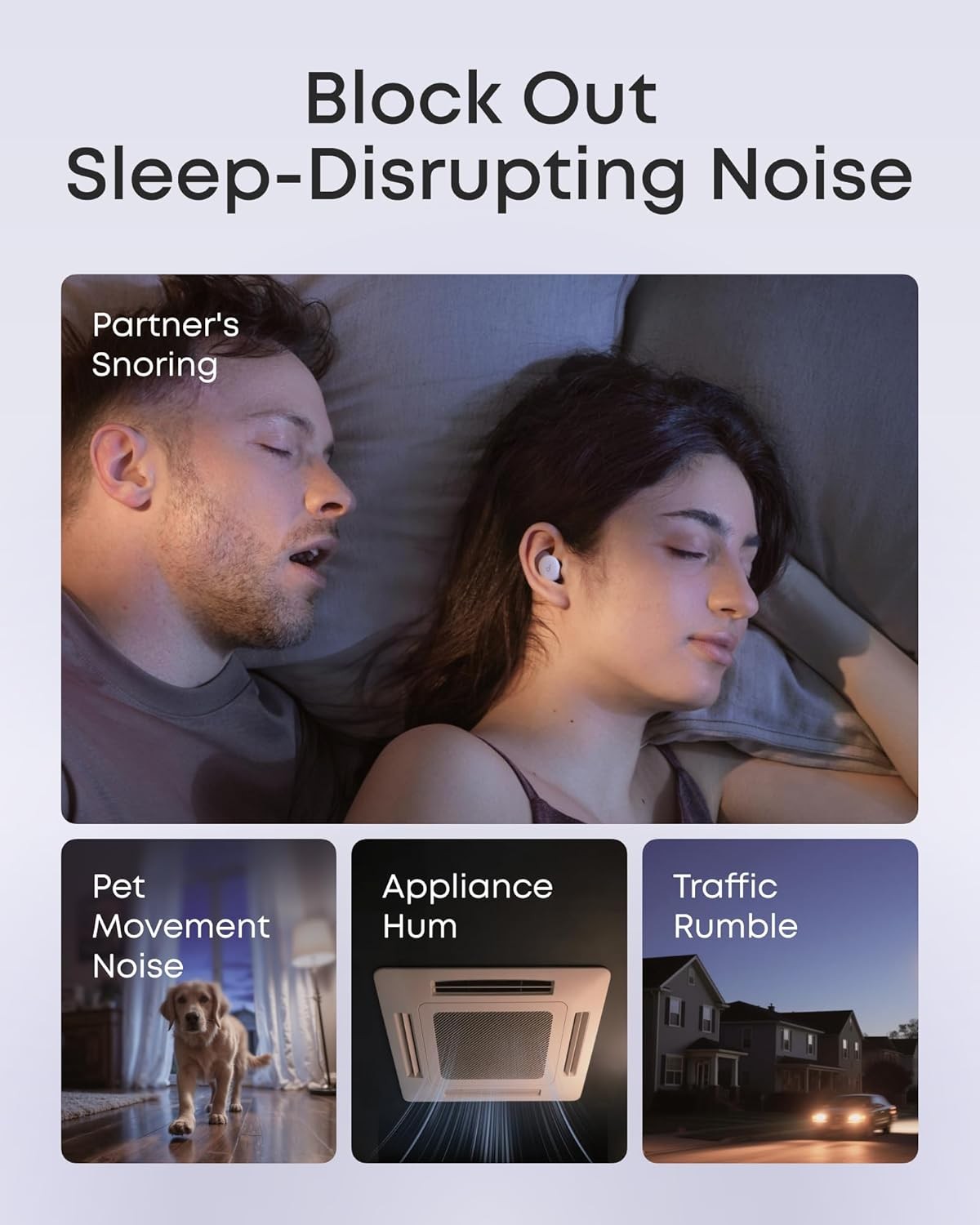 Soundcore Sleep A30 Special by Anker, Sleep Earbuds, ANC, Passive Isolation