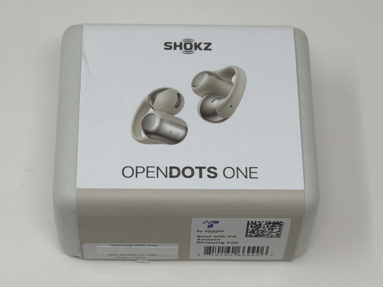 Shokz OpenDots ONE E310 Open-Ear Headphones Wireless Bluetooth Earbuds Grey NEW