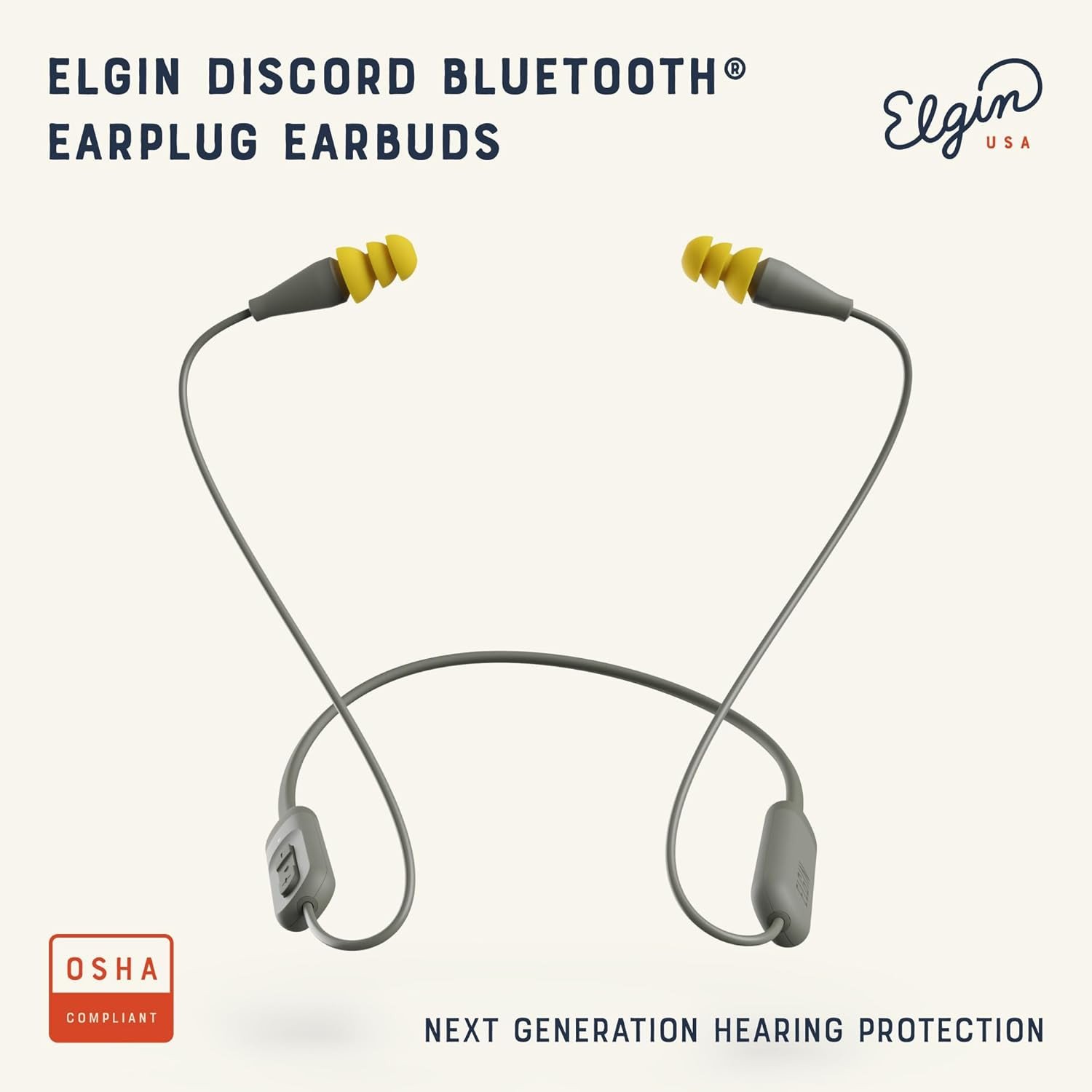Discord Gen 2 Bluetooth Earplug Earbuds, OSHA Compliant Noise-Isolating Safety W