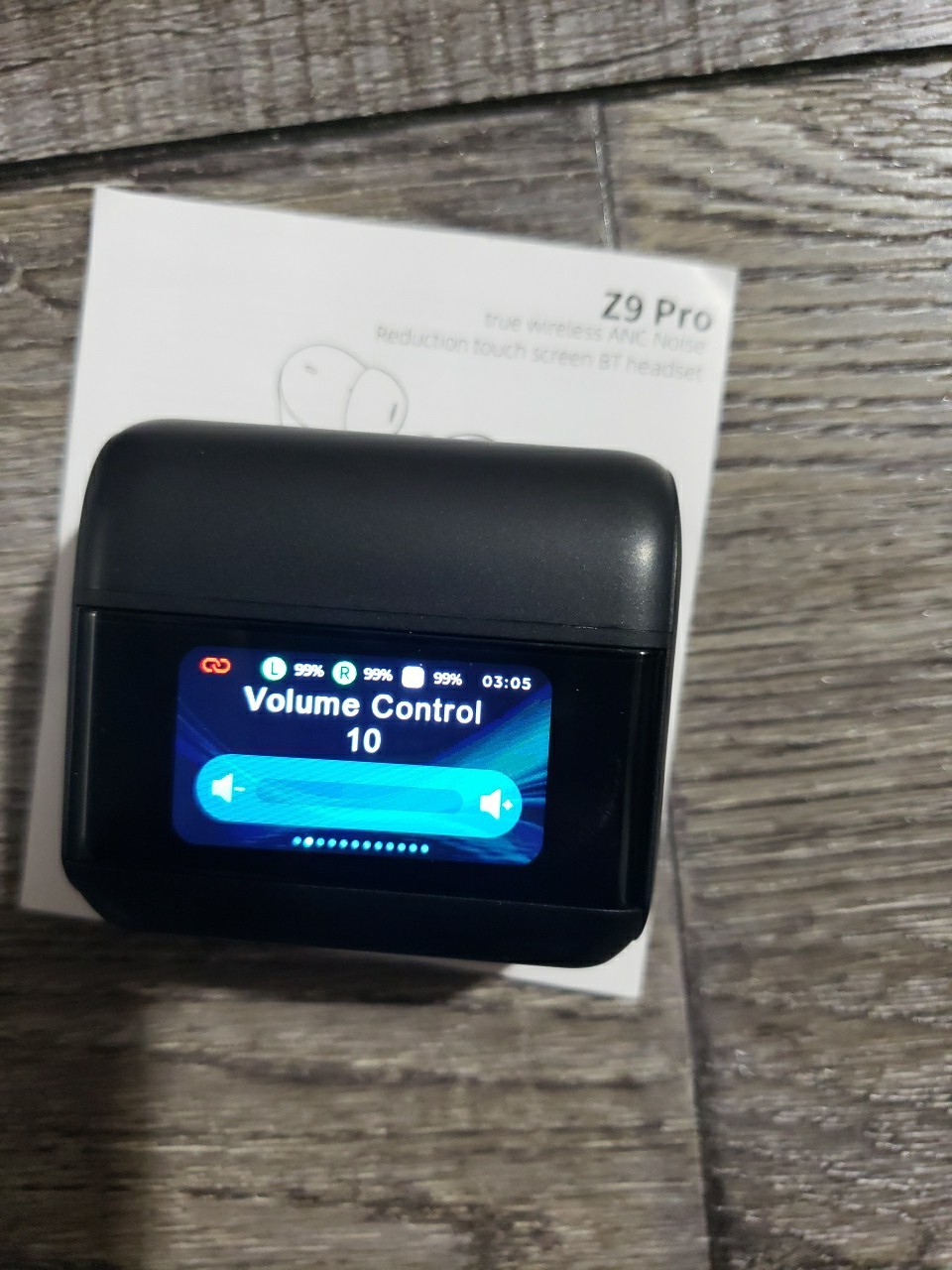 ZYHKON Z9 Pro Wireless Earbuds w/ Touch Screen, Transparency Mode, IPX7 Earphone