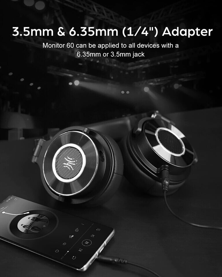 OneOdio Monitor 60 Professional Studio Headphones Wired Over Ear Hi-Res Audio