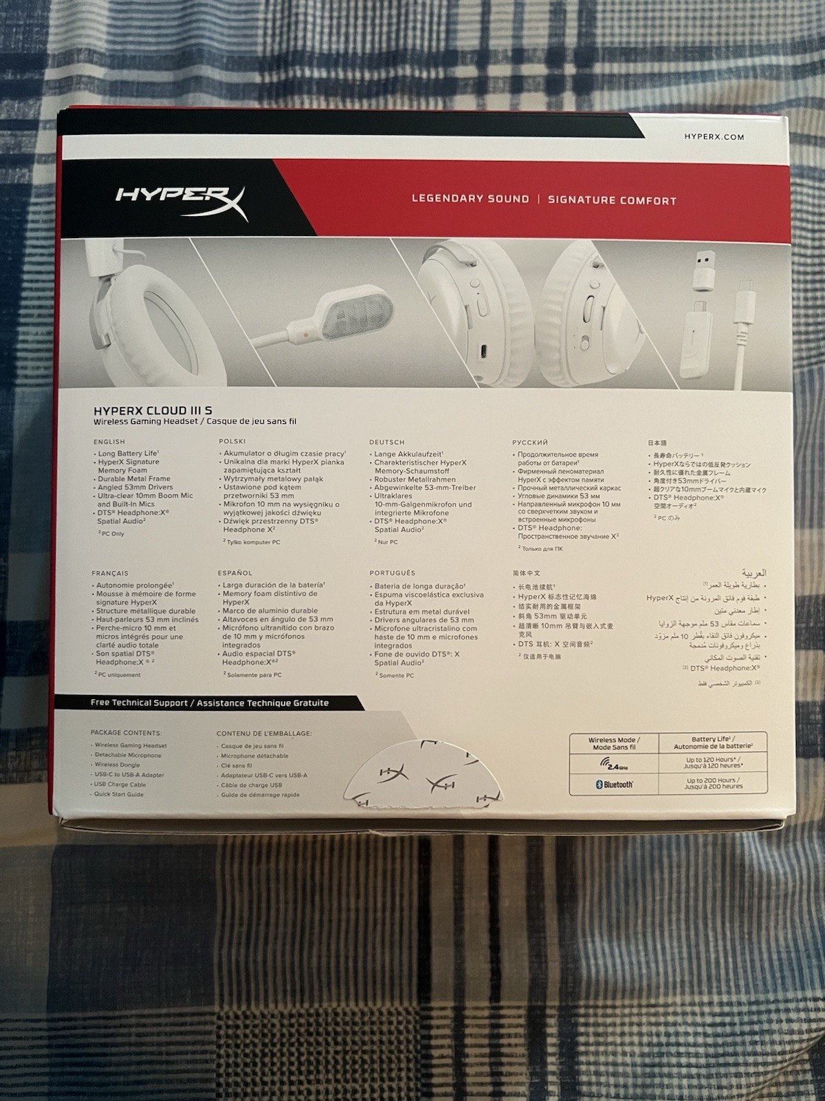 HyperX Cloud III S Wireless Gaming Headset for PC PS5 PS4 Nintendo Switch Mobile