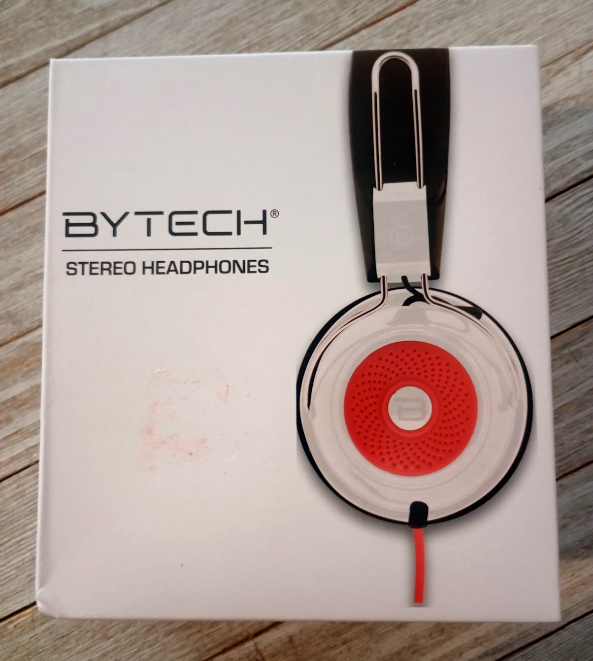 Bytech Black/White Stereo Headphones New