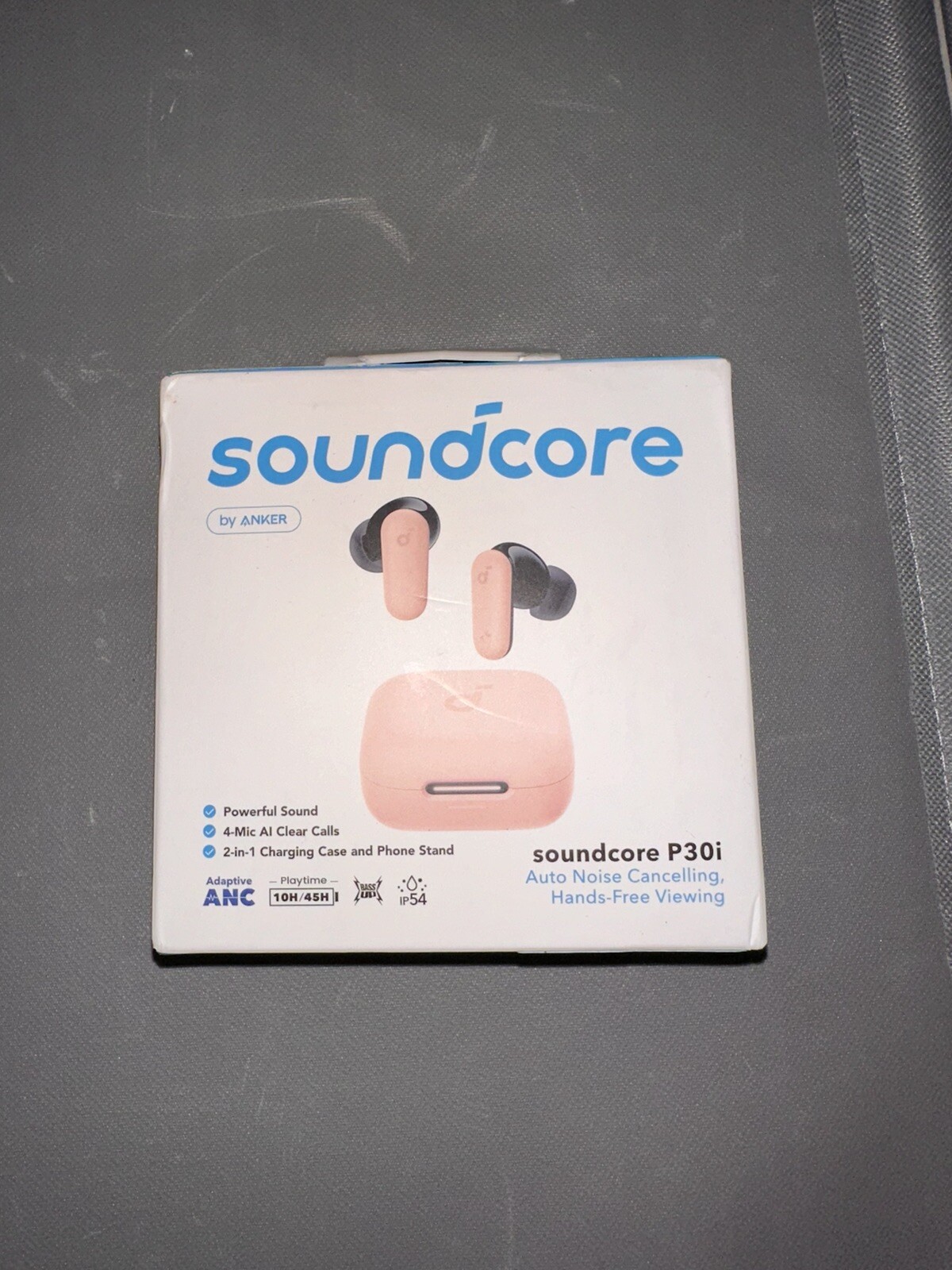 Soundcore P30i Noise Cancelling Wireless Bluetooth Earbuds 45 Hour & Charging