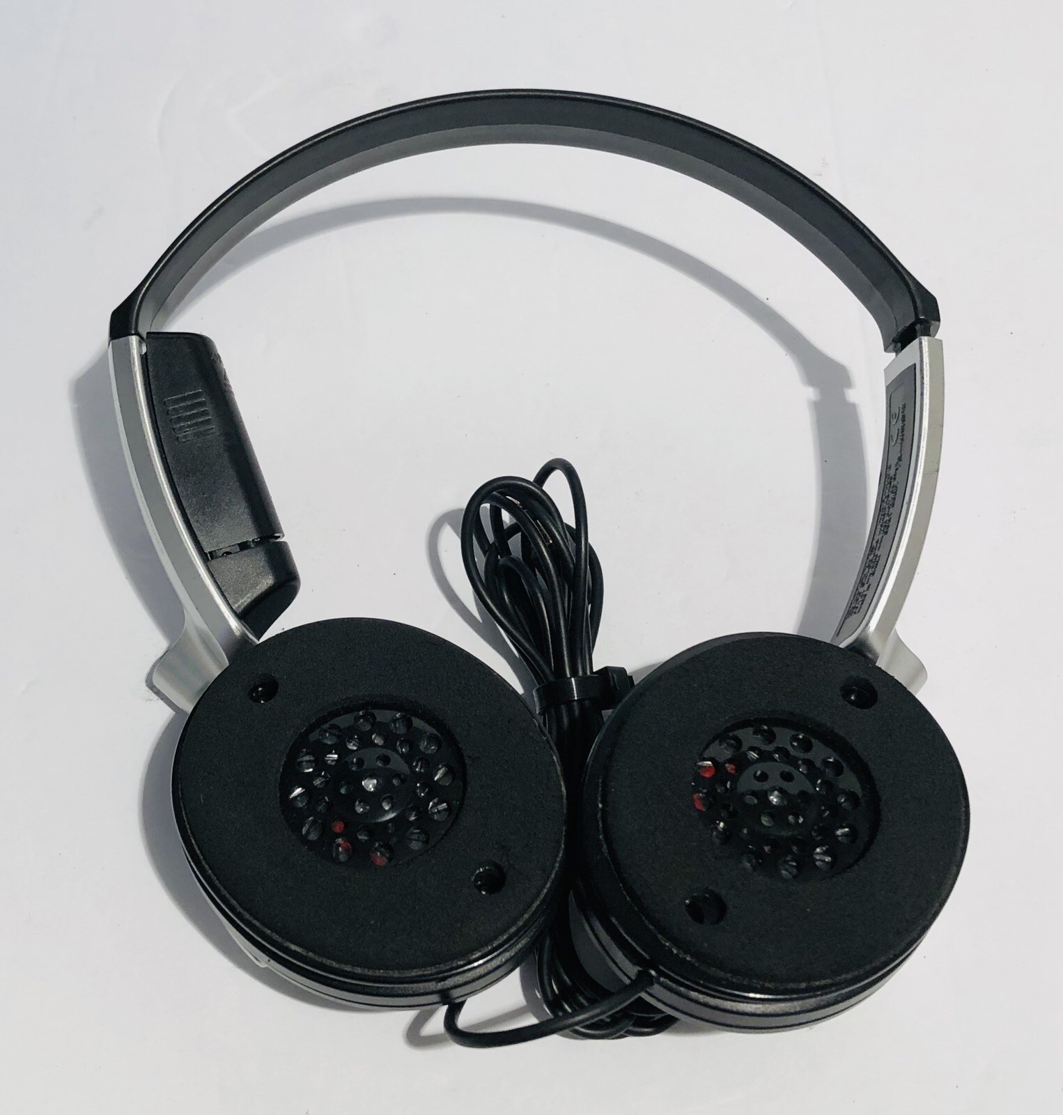 Sony MDR-NC6 Wired Headphones Silver Noise Canceling No Ear Pads