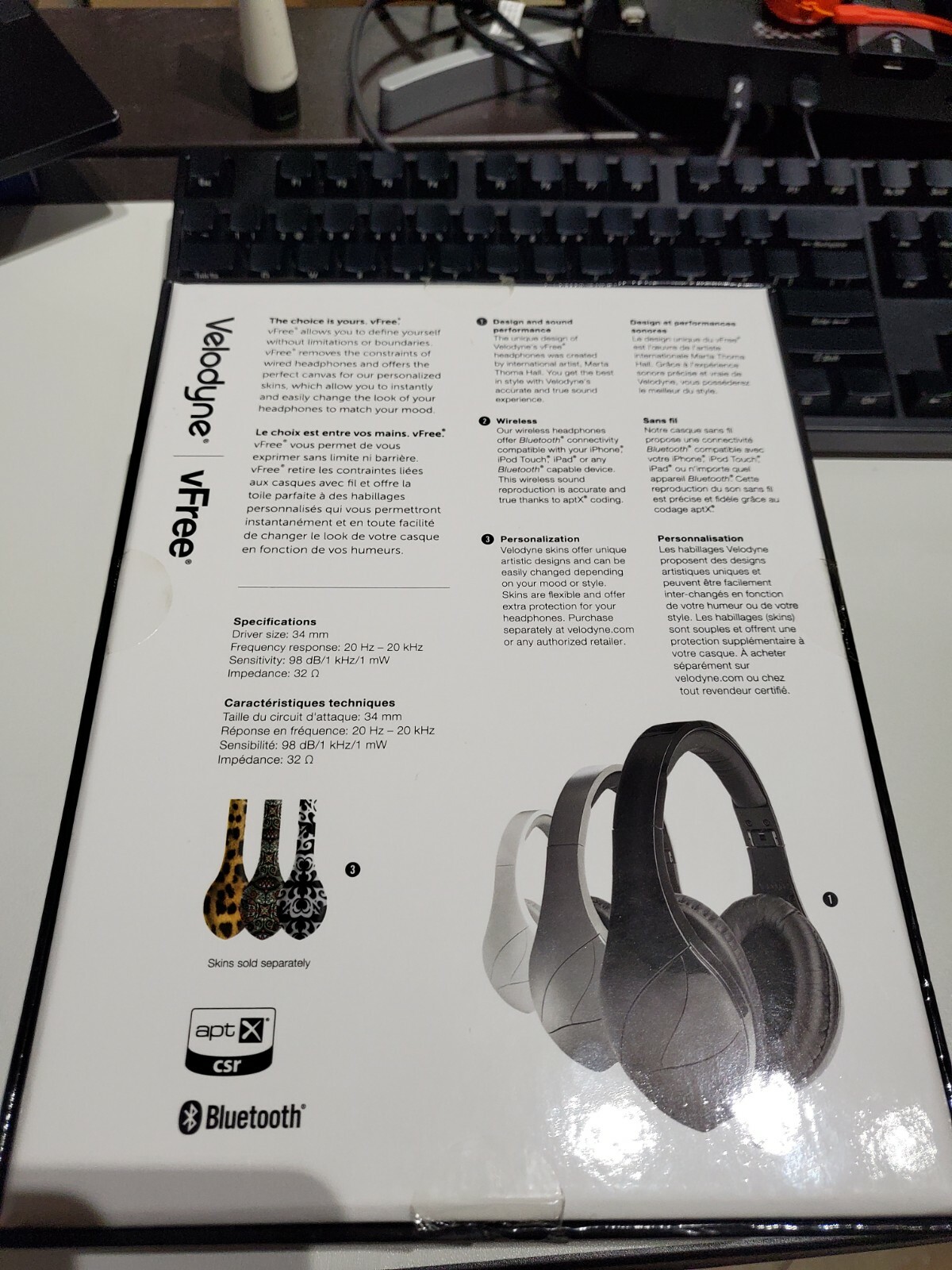 Velodyne vFree Over-Ear Bluetooth Headphone