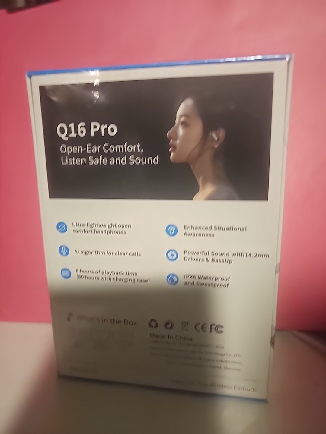 YYK-Q16 Pro LCD Open-Ear True-Wireless Earbuds