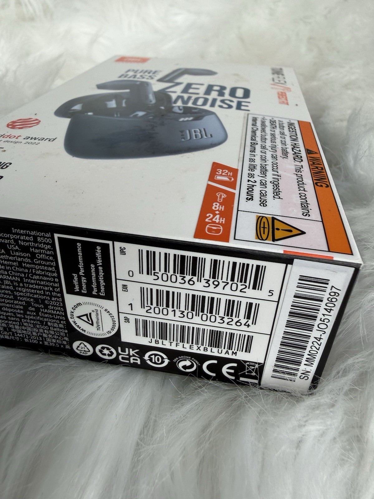 JBL Tune Flex True Wireless Pure Bass Noise Cancelling Earbuds – Blue Free Ship