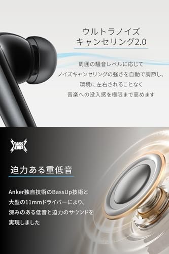 Anker Soundcore P41i Bluetooth earphones noise canceling Black A3937