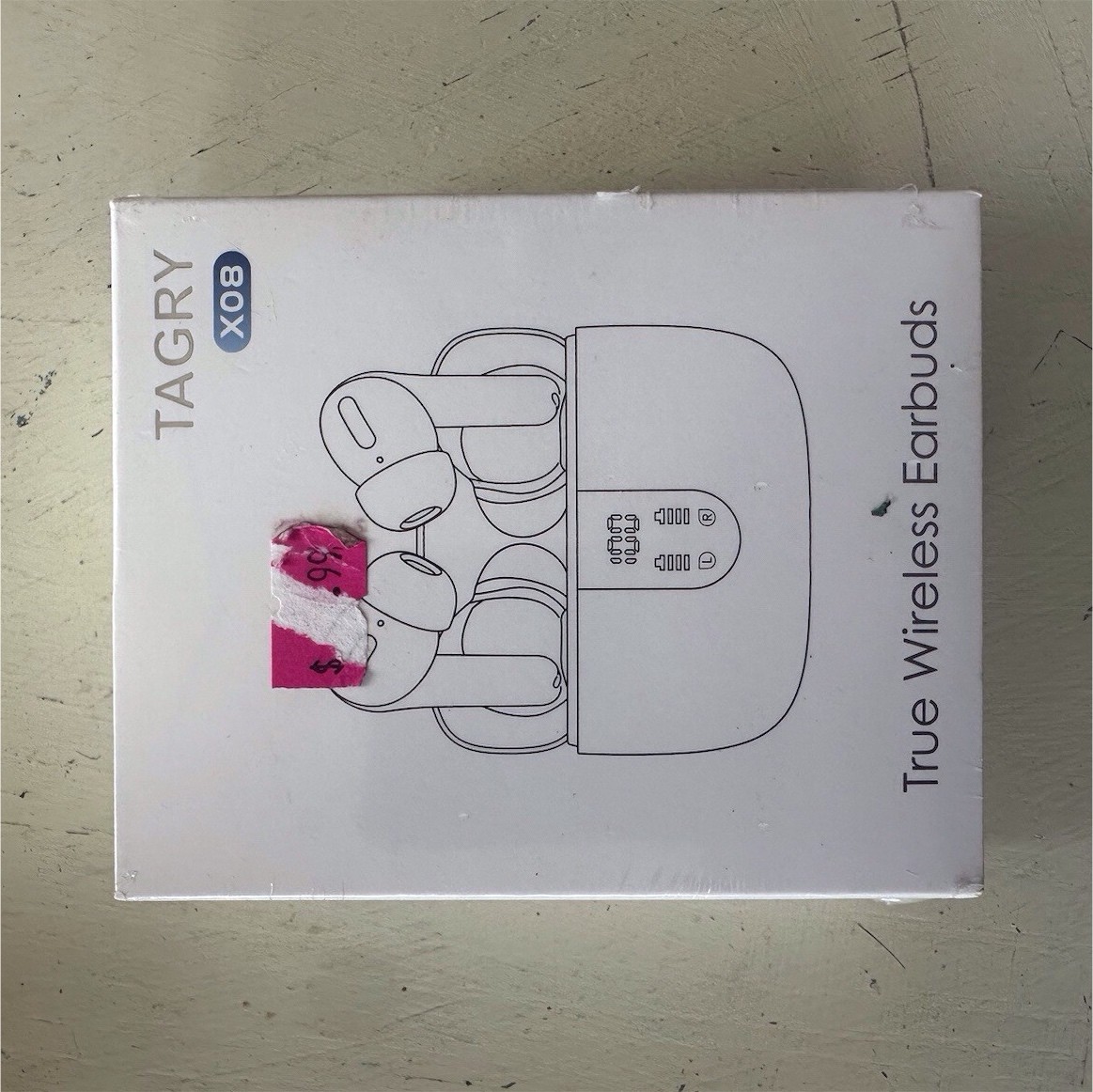 TAGRY X08 True Wireless Bluetooth In-Ear Earbuds, White (Double Earpieces)