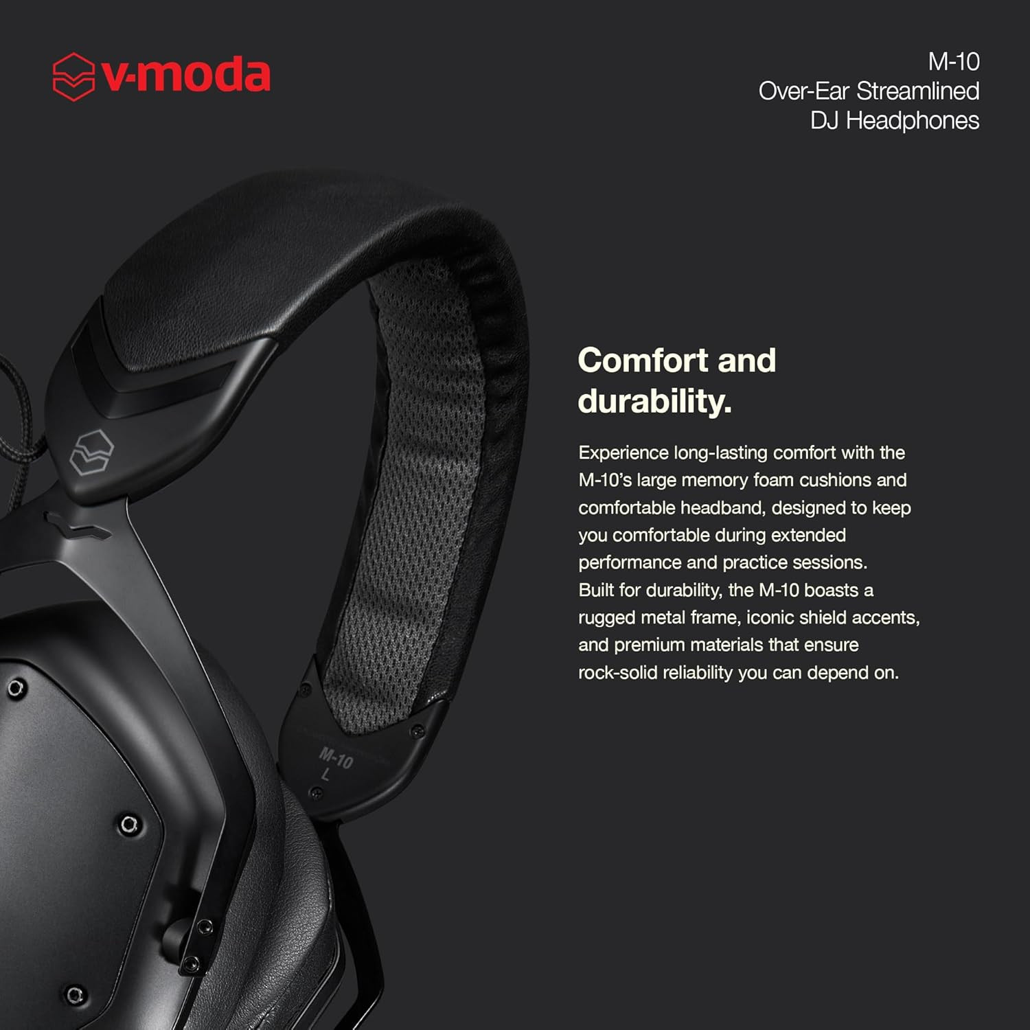 M-10 | Streamlined Over-Ear DJ Headphones | Tuned for Djs & Beat-Driven Music |