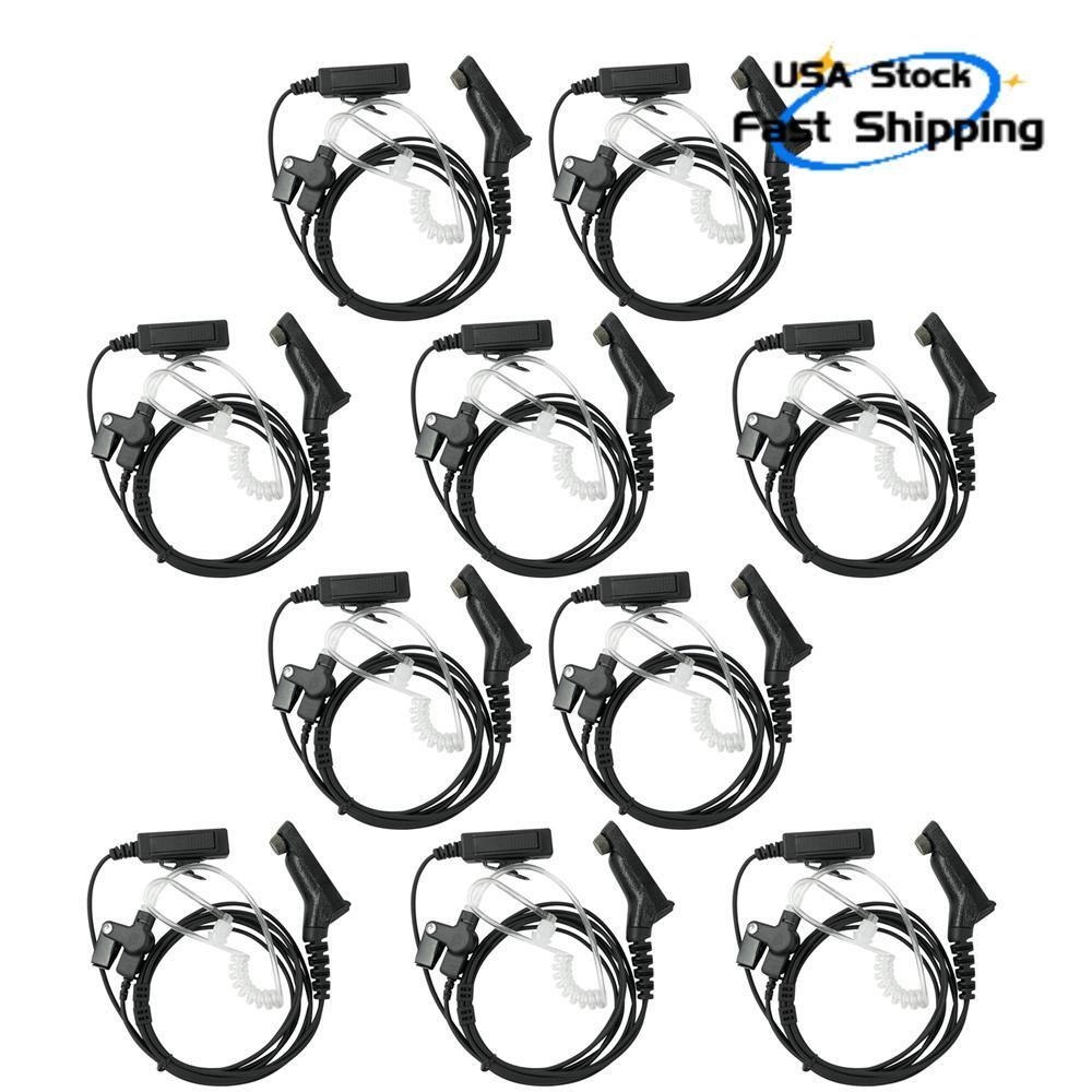 10x 2-Wire Earpiece Earphone for XPR6550 XPR6350 XPR7550 APX6000 APX7000 APX8000