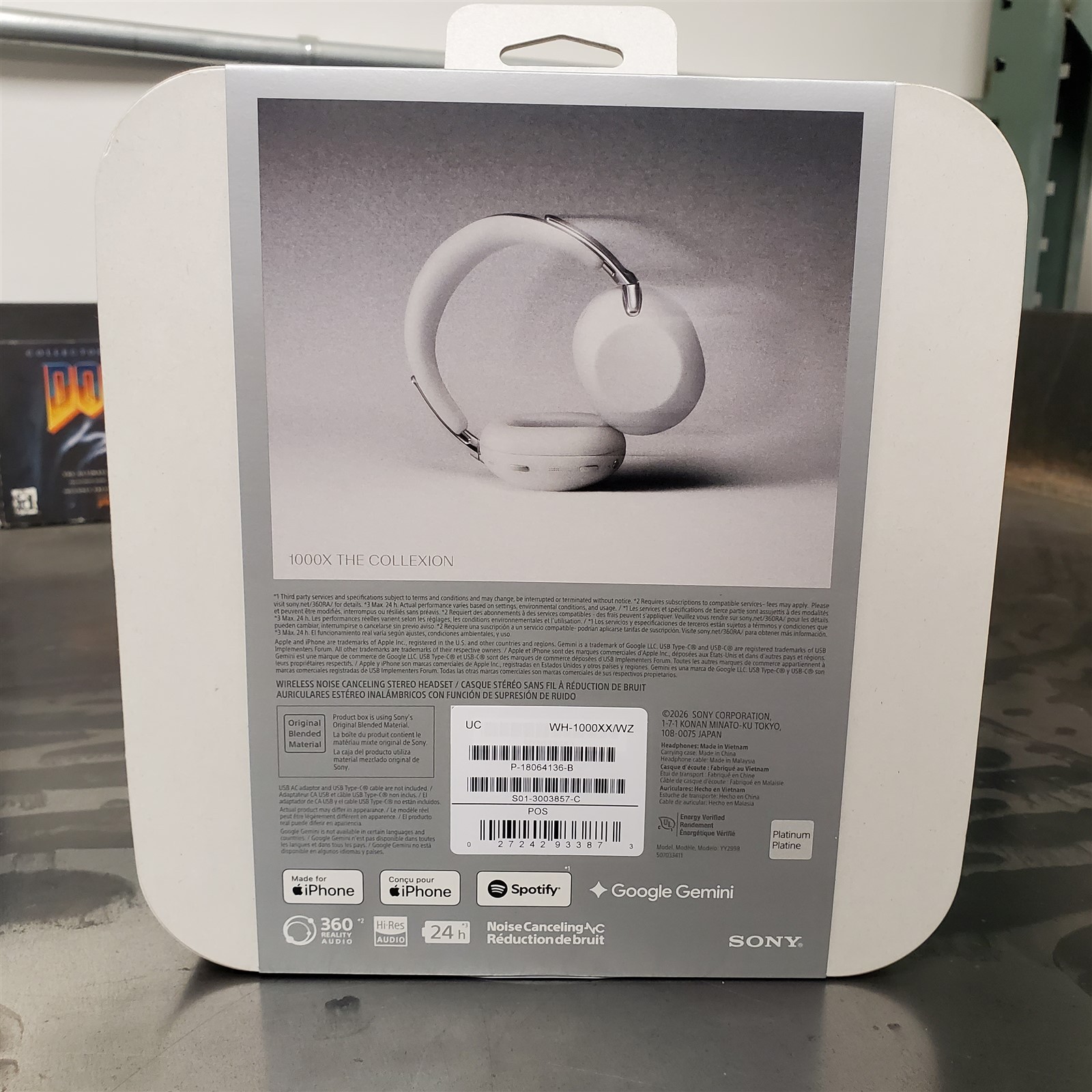 Sony – 1000X THE COLLEXION Wireless Noise Canceling Headphones – Platinum