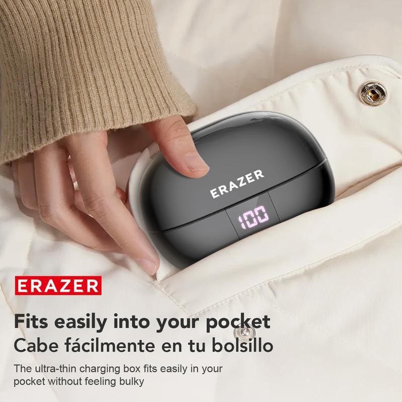 ERAZER XT66PRO Wireless Earbuds Bluetooth Headset AI Translator Beige+Earbag