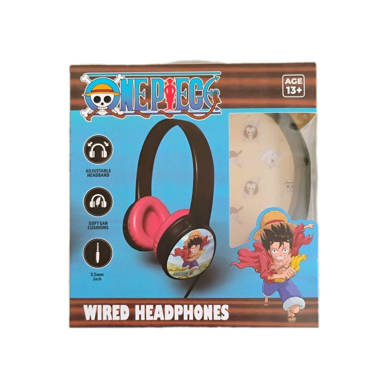 ONE PIECE WIRED HEADPHONES W/ADJUSTABLE HEADBAND FOR KIDS NEW FREE SHIPPING