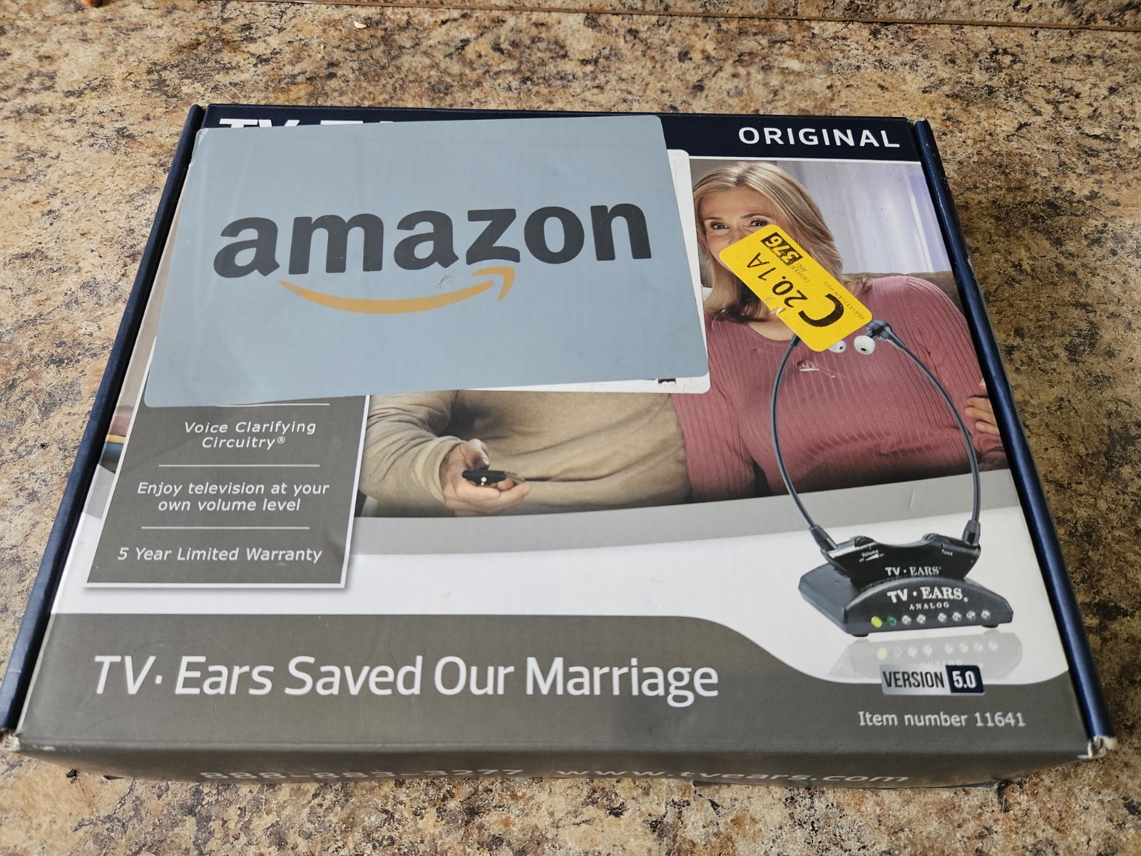 TV Ears 5.0 Original Wireless Headset System 11641. Open Box Complete.