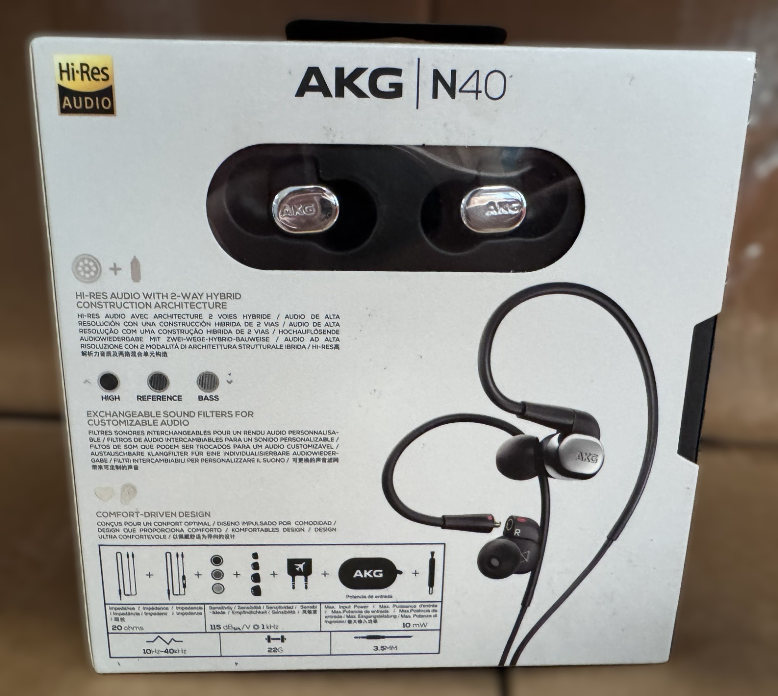 【NEW SEALED】AKG N40 Customizable High Definition In-Ear Headphones BACK IN STOCK