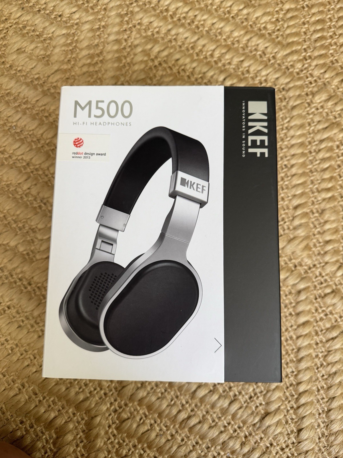 KEF M500 Hi-Fi On-Ear Wired Headphones Black/Silver
