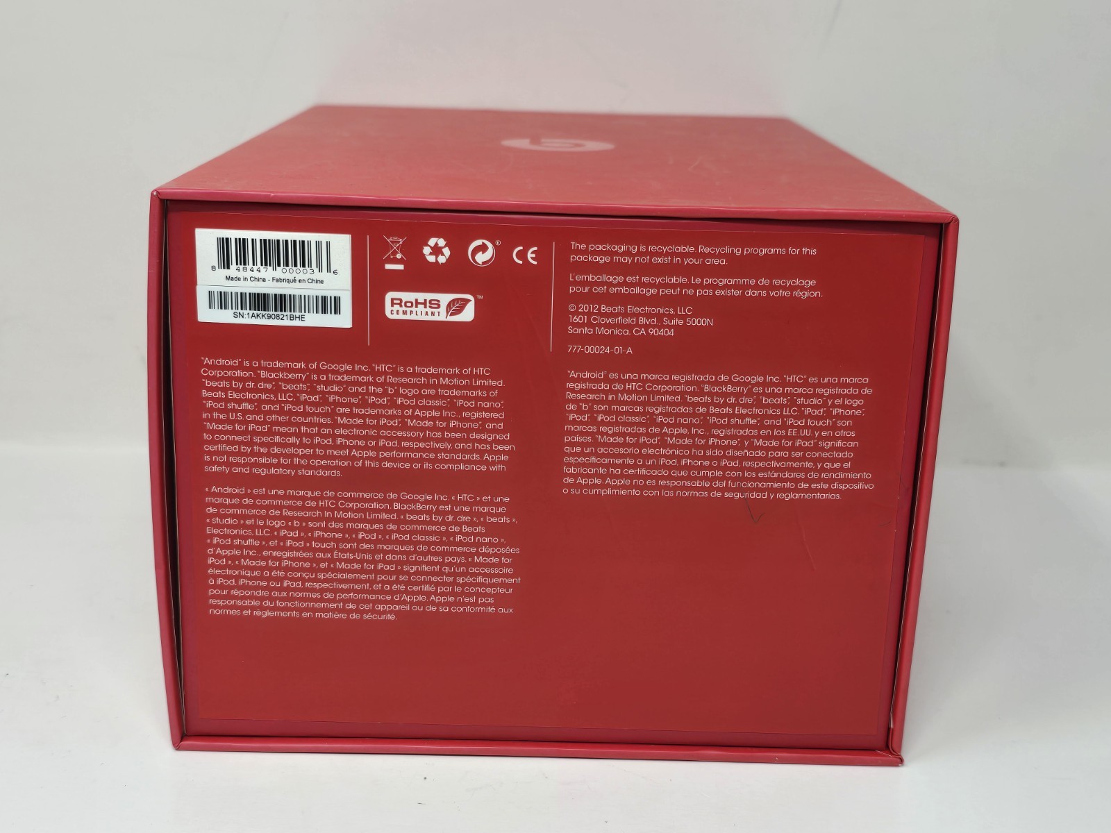 Beats Studio 1st Gen Wired Headphones, Orange, Beats by Dre, Excellent, Tested