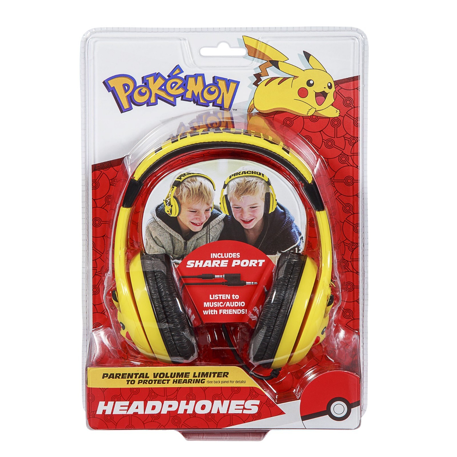 eKids Pokemon Pikachu Kids Headphones ( Yellow )
