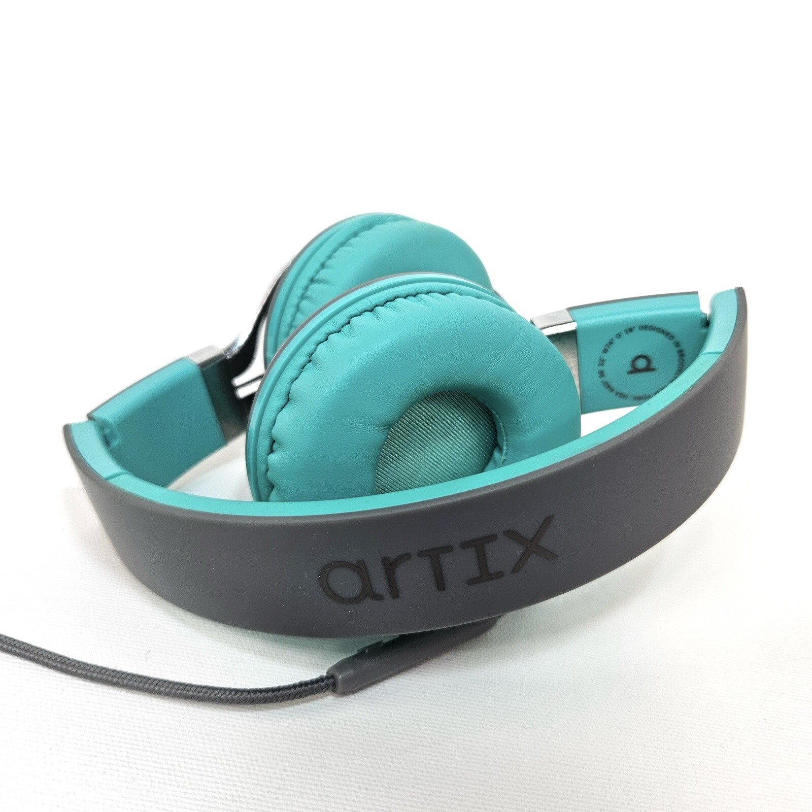 ARTIX CL750 Wired Headphones with Mic & Volume Control Turquoise