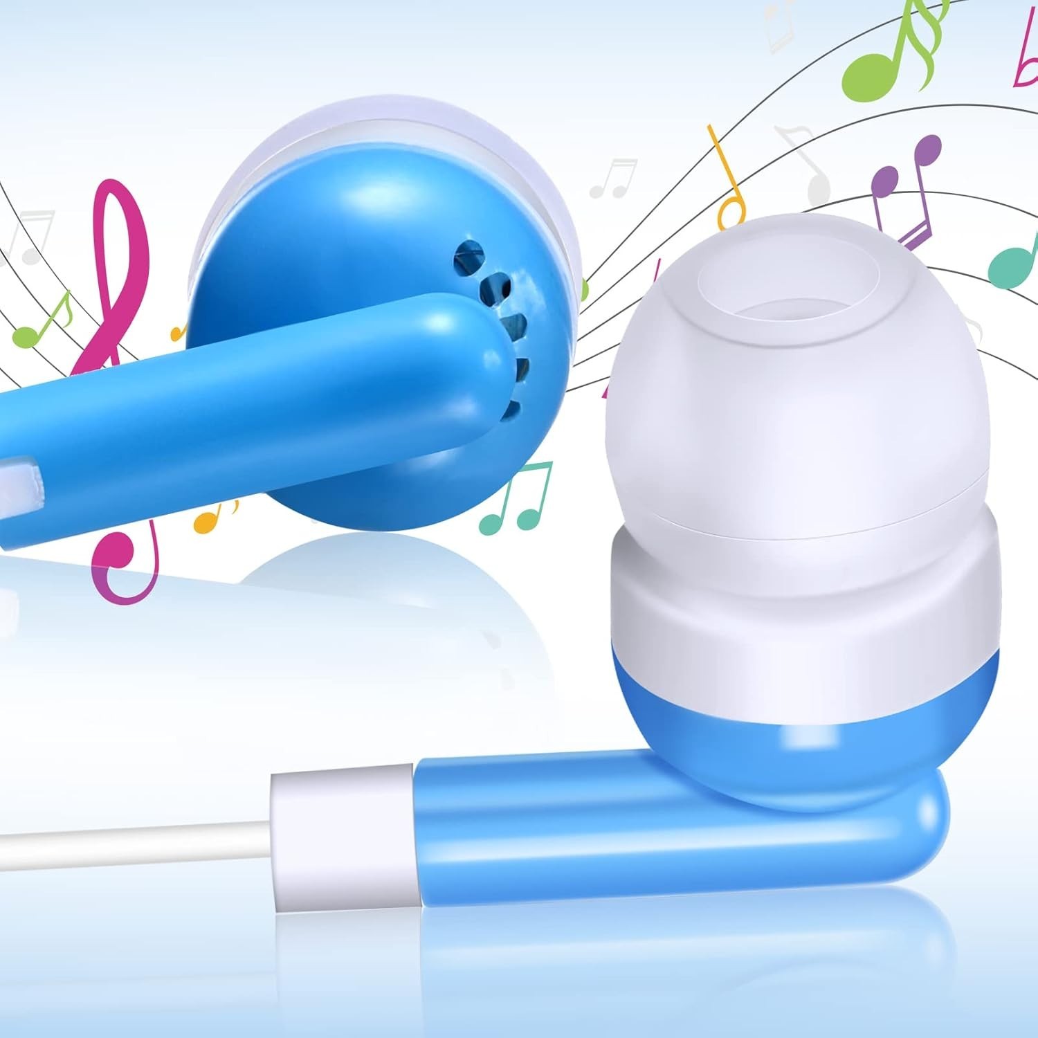 60 Pack Earbuds for Group Use – Assorted Colors, Retro Style