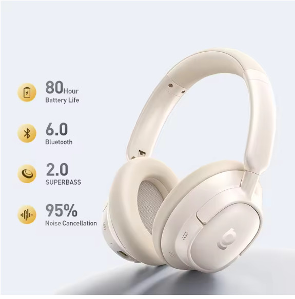 Baseus Bass BH1 NC Lite ANC Wireless Headphones 95% Noise Cancelling