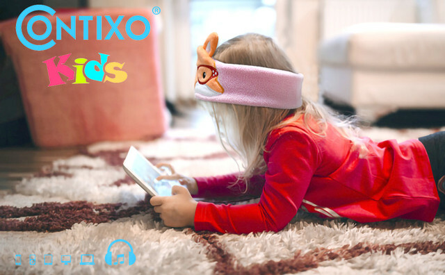 Contixo H1 Kids Soft Fleece On-Ear Headphones Animal Design Warm Earphone