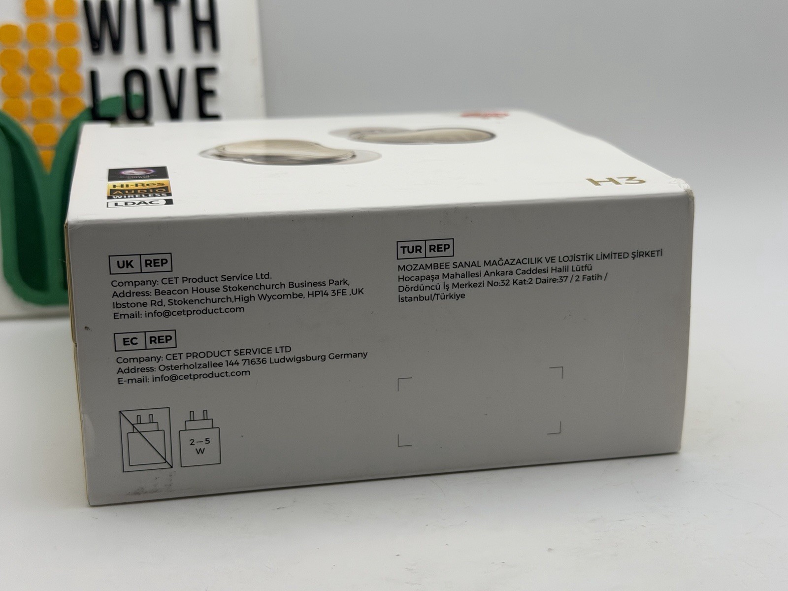 SoundPEATS H3 Wireless Earbuds Hi-Res LDAC aptX Lossless ANC Bluetooth Open Box