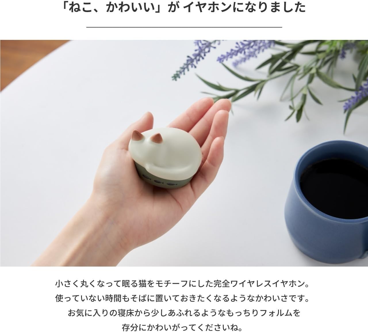 radius NEKO True Wireless Earphones Bluetooth Mike HP-C28BTM Japan New