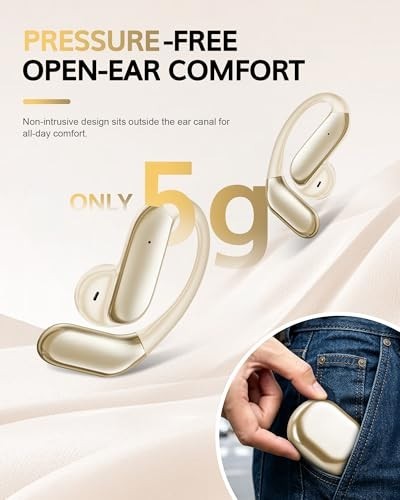 Ultra Open Ear Earbuds 2026 Bluetooth 6.1 AI Translation Earbuds Real Time with