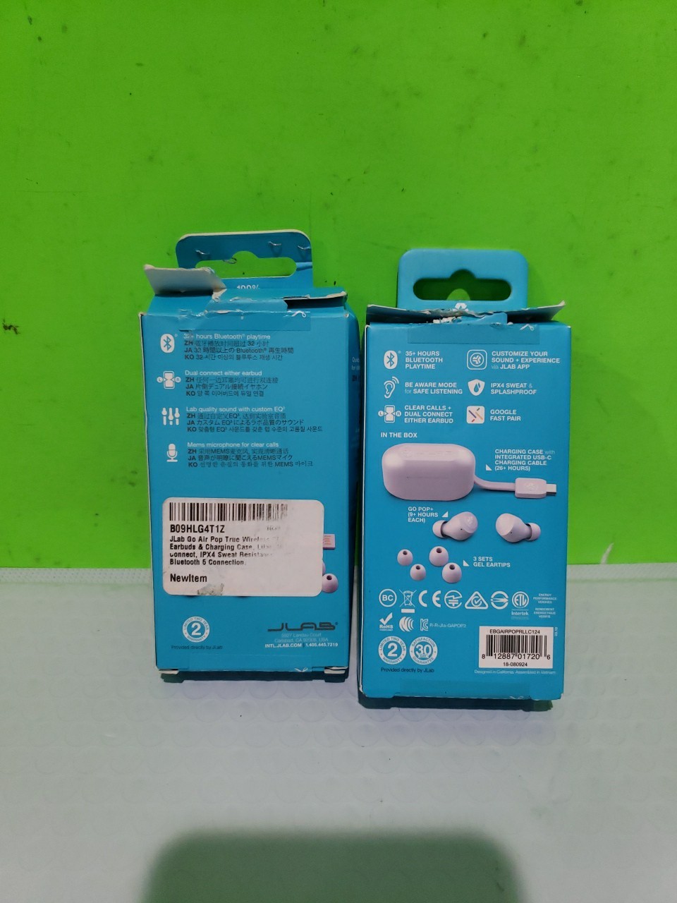 JLab GO Air Pop True Wireless Bluetooth Earbuds – Lilac Good Condition