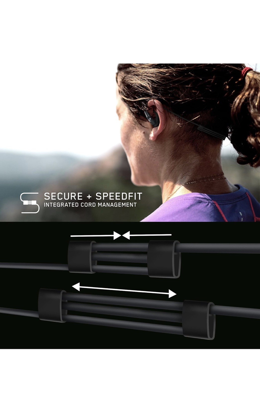 Jaybird FREEDOM 2 In-Ear Wireless Bluetooth Sport Headphones with SpeedFit Black