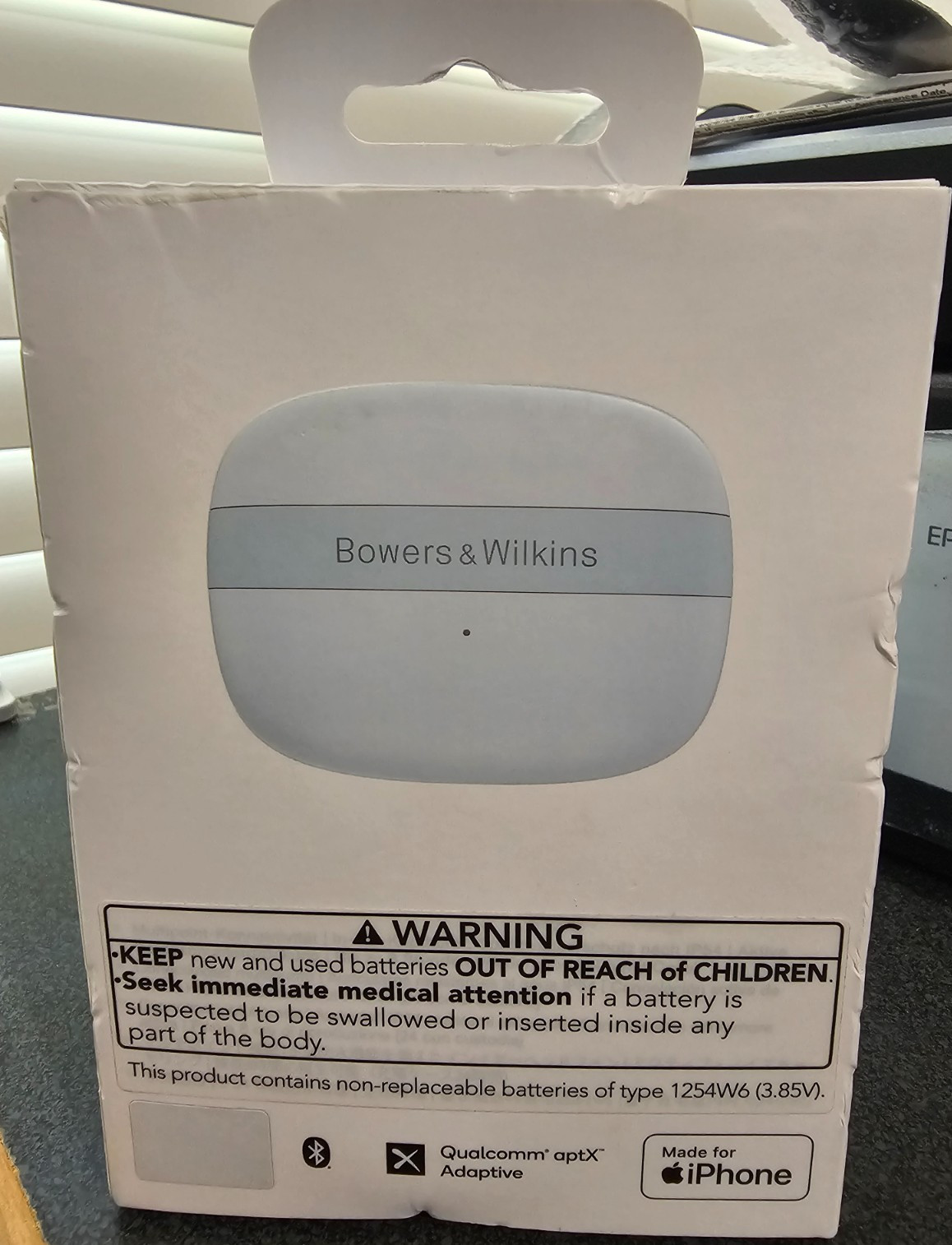B&W Pi6 Bowers & Wilkins true wireless earbuds with aptX – glacier blue