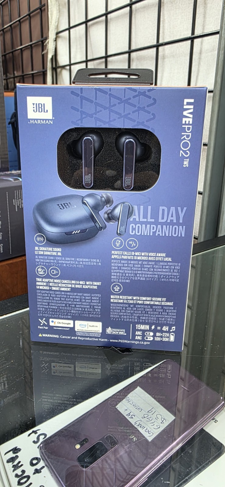 JBL Live Pro 2 TWS True Wireless Bluetooth Noise Cancelling Earbuds – Blue